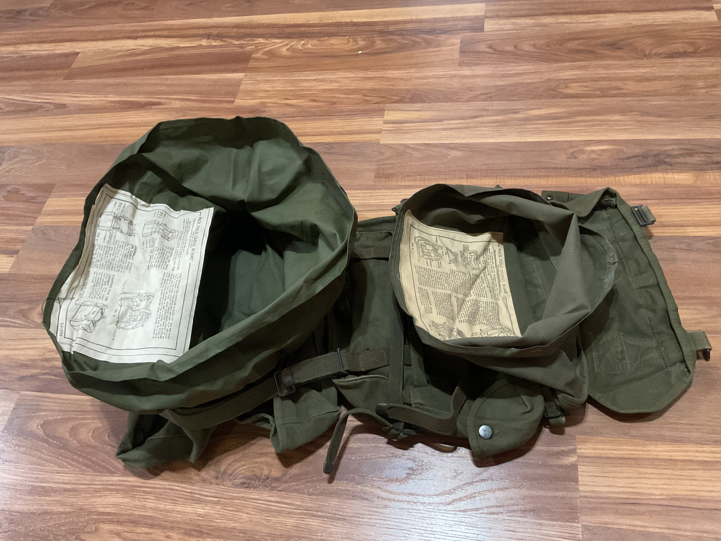 M1945 Field Combat Upper Pack with Lower M1945 Cargo pack