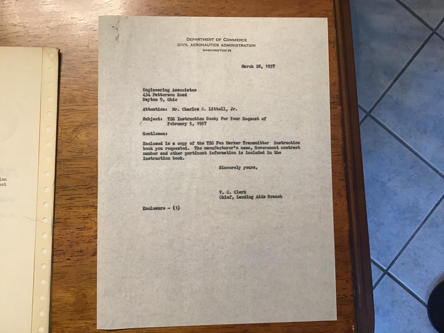 1939 CAA Type TZG Fan Marker Transmitter Manual Federal Telegraph