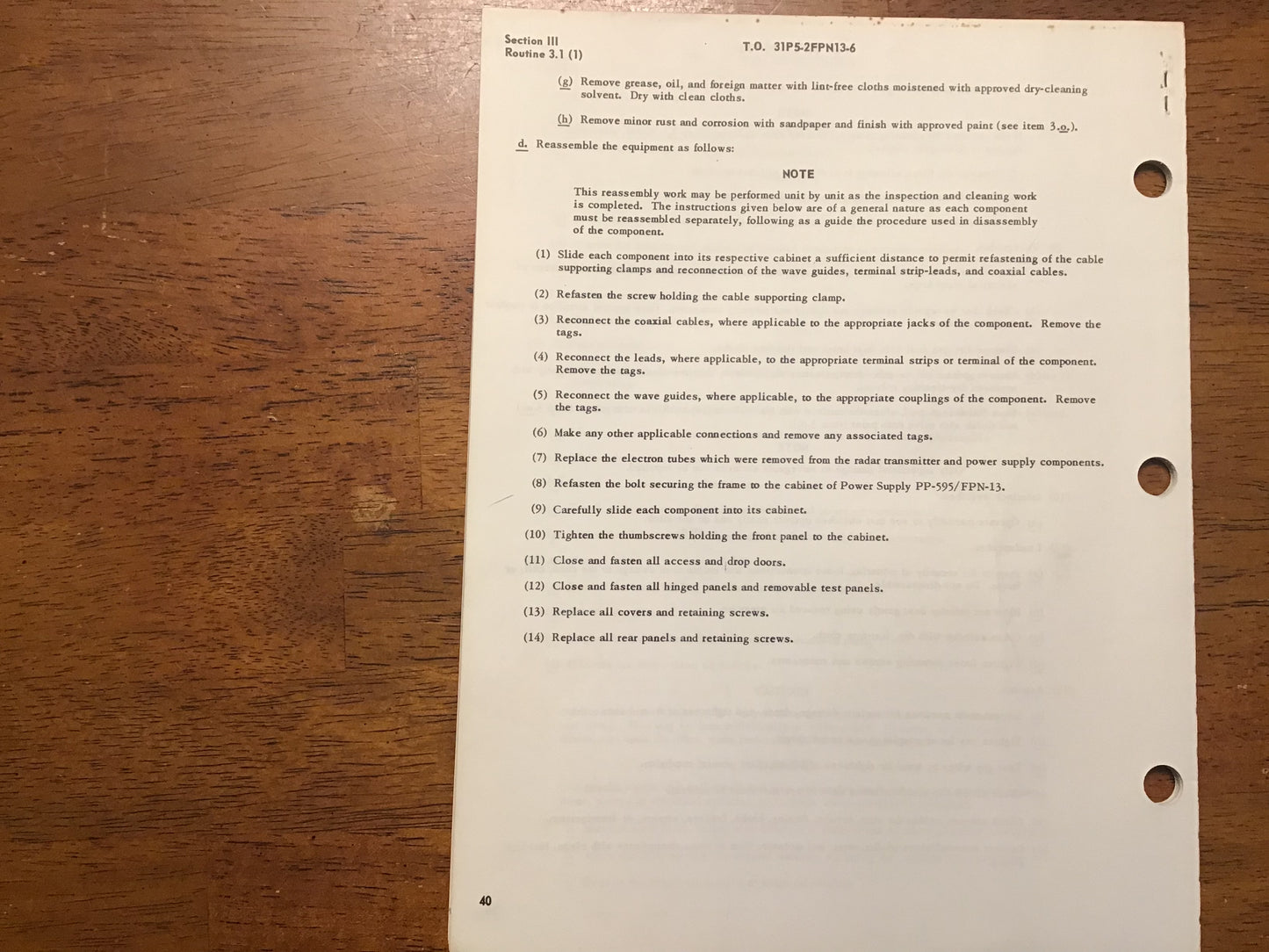 1958 USAF Radar Beacon AN/FPN-13 Manual T.O. 31P5-2FPN13-6 Cold War Radar