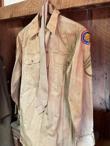 Original WW2 Shirt with Tie, Jacket, and Coat