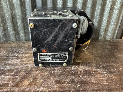 WWII U.S. Army Signal Corps MX-94/APG-5 Servo Geared Motor Unit – Galvin Manufacturing (Motorola)