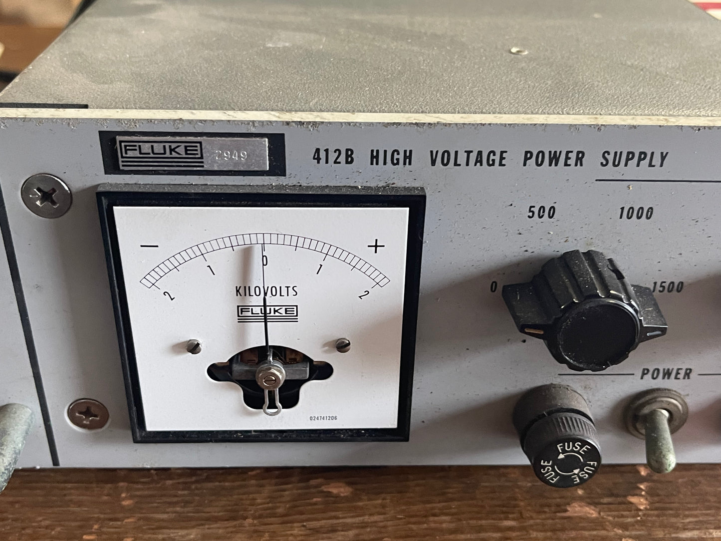 Fluke 412B High Voltage Power Supply – 0–2.1kV DC – Vintage Lab / Radar Equipment
