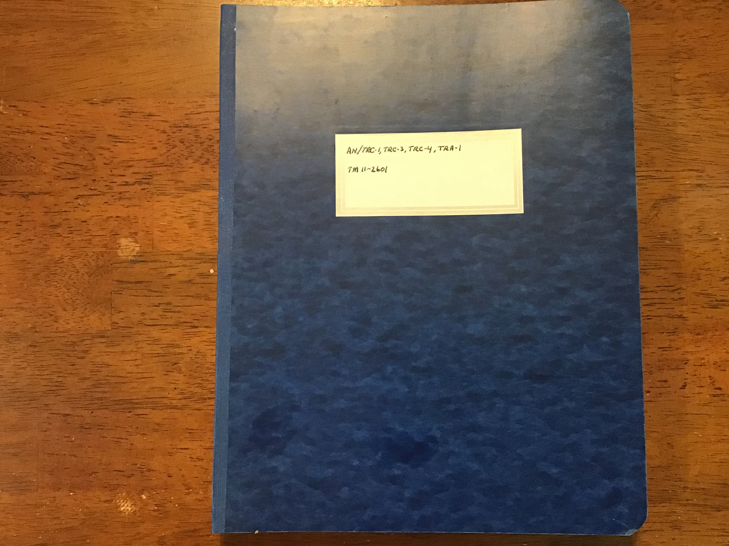 WWII 1943 War Department TM 11-2601 AN/TRC-1 TRC-3 TRC-4 TRA-1 Radio Manual