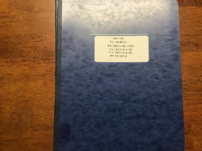 WWII USAAF MG-149 MG-149F MG-149H Aircraft Inverter Technical Manual Lot Binder