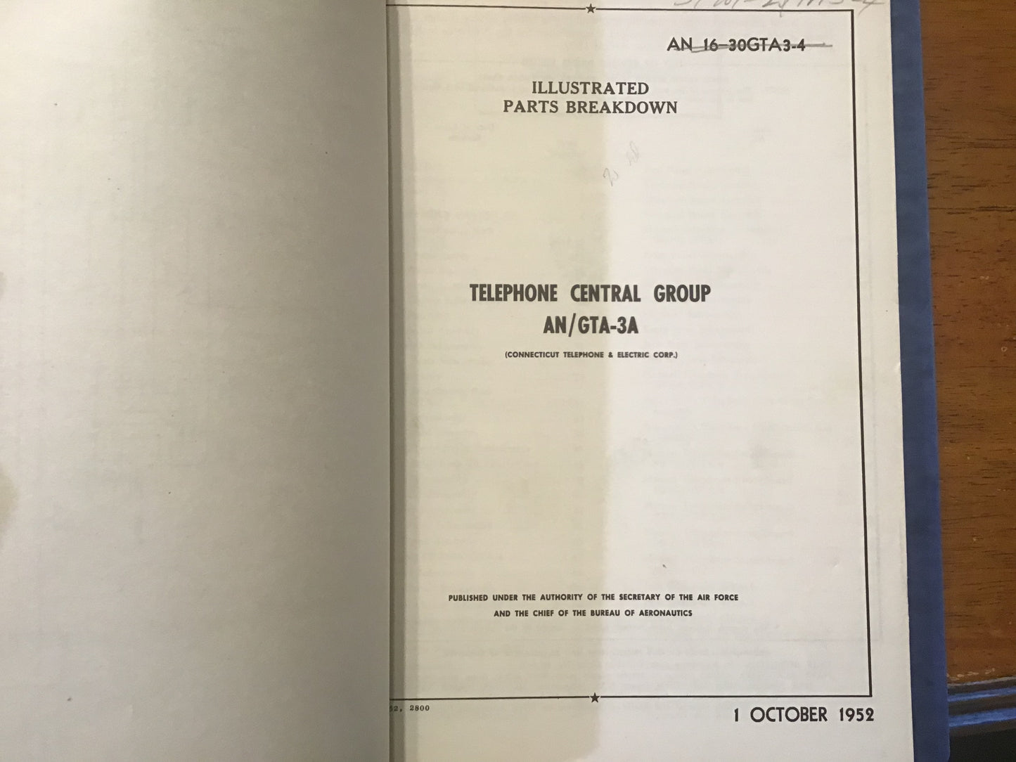 WWII USAAF AN/GTA-2 AN/GTA-3A Military Communications Manuals 1945-1952 Binder
