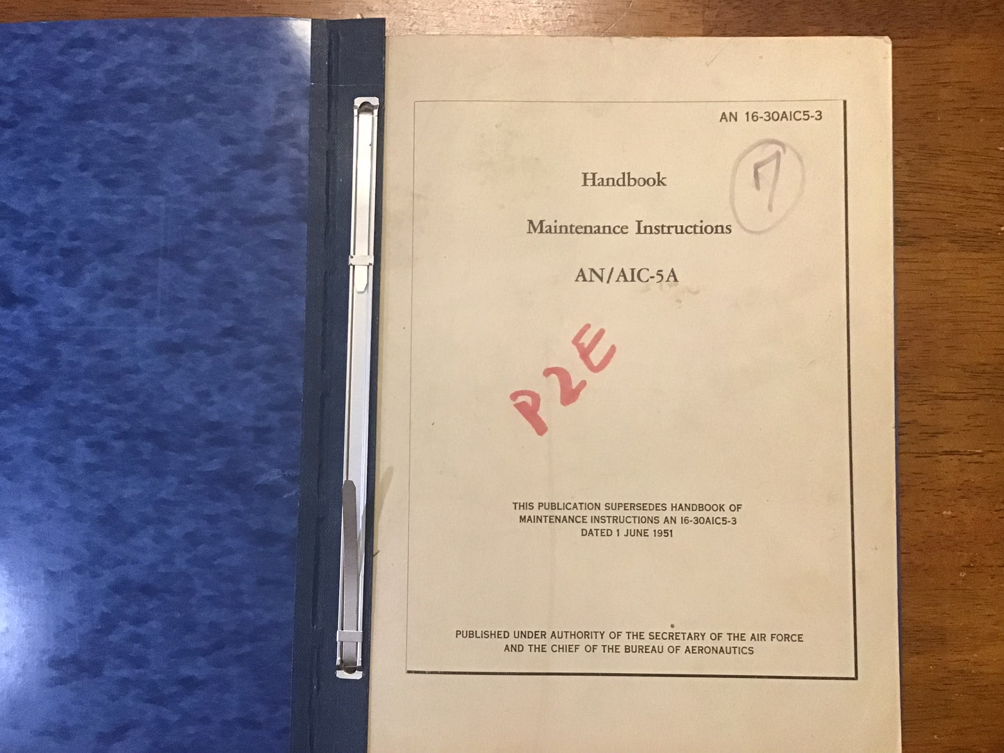 Vintage USAF Navy AN/AIC-5A Aircraft Intercom Maintenance Manual AN 16-30AIC5-3