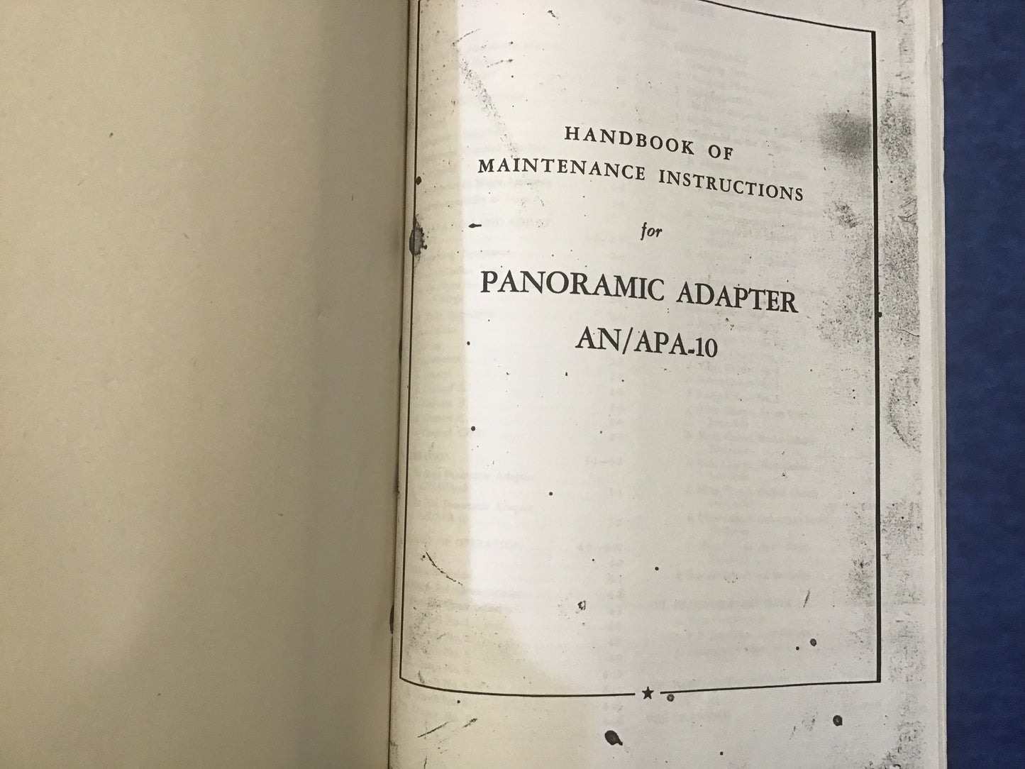 WWII USAAF AN/APA-10 Panoramic Adapter Radar Manuals 1944-45 Binder