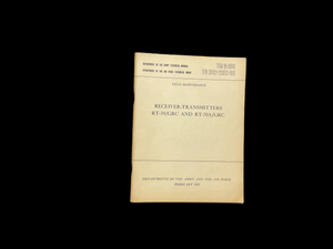 U.S. Army / Air Force Technical Manual TM 11-290 – RT-70/GRC Receiver-Transmitters (1957)