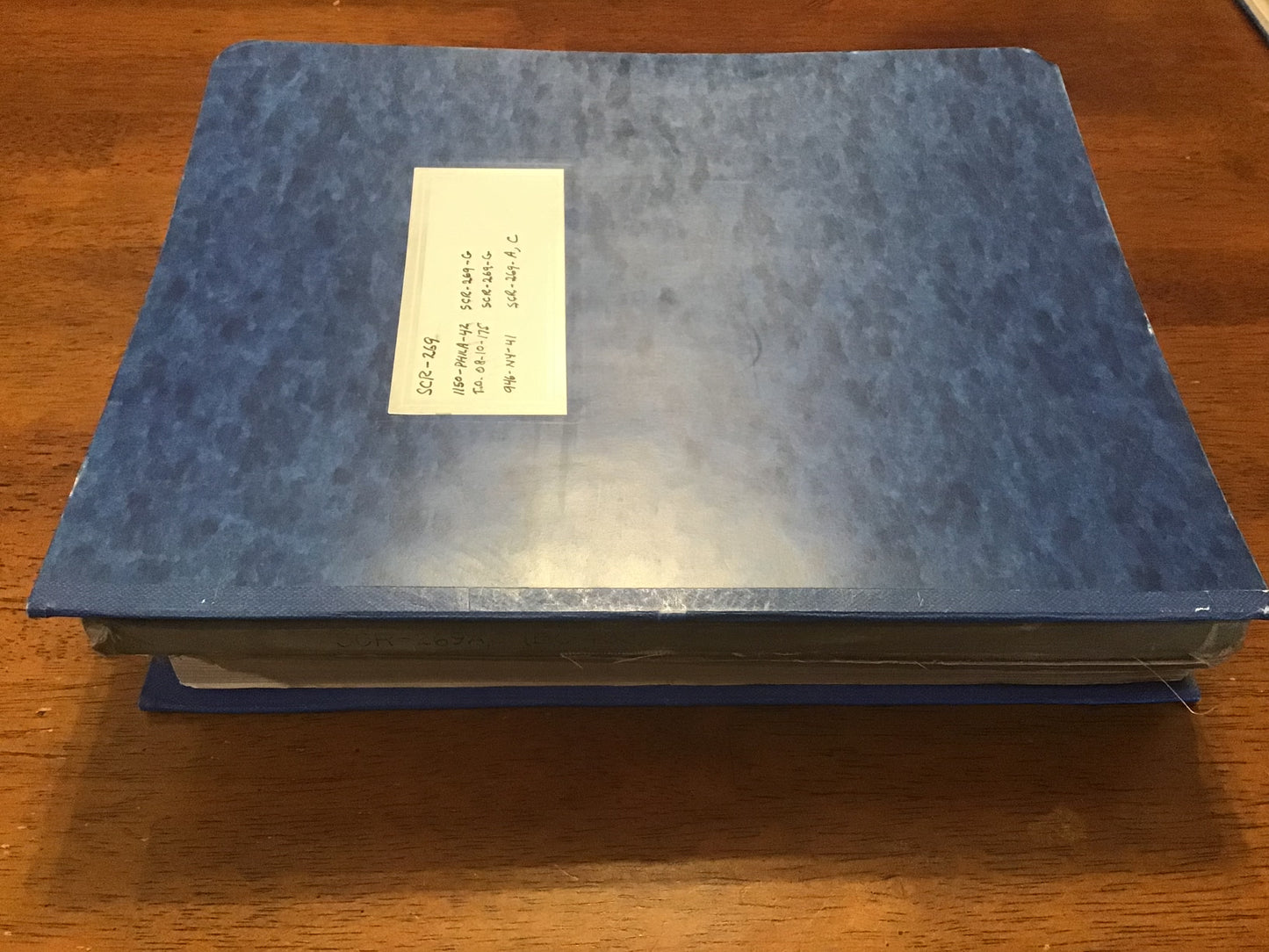 WWII Bendix SCR-269 Radio Compass Manuals 1941-44 B-24 Liberator Binder Lot