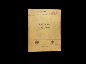 U.S. Army / Air Force Technical Manual TM 11-271A – RAWIN Set AN/GMD-1A (1954)