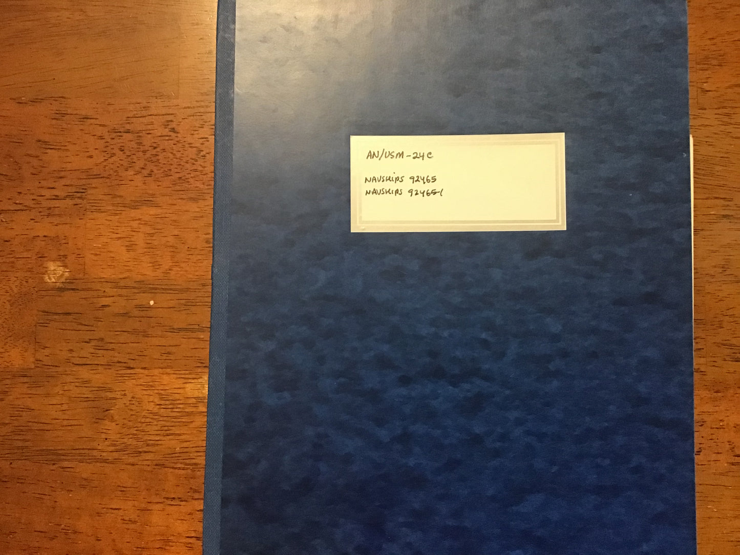 1955 US Navy Air Force AN/USM-24C Oscilloscope Manuals NAVSHIPS 92465