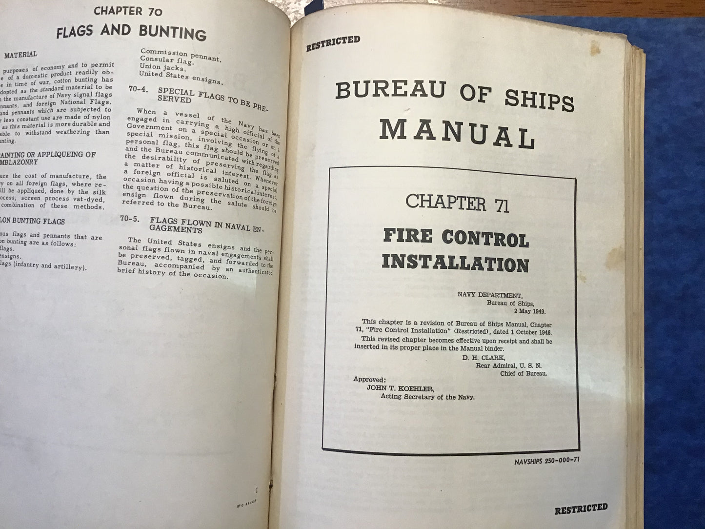 WWII US Navy Bureau of Ships Manual 1946-55 NAVSHIPS Electronics Guns Radar