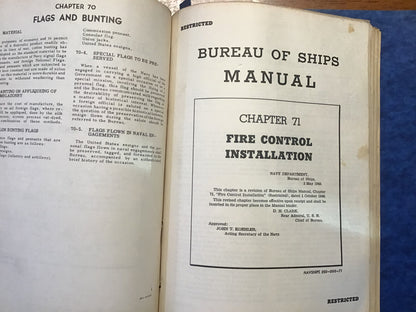 WWII US Navy Bureau of Ships Manual 1946-55 NAVSHIPS Electronics Guns Radar