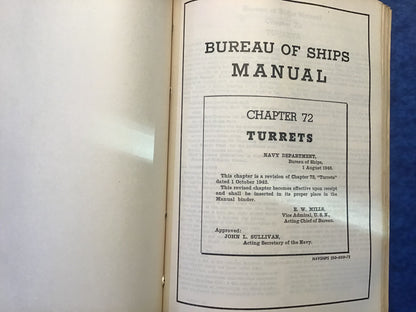WWII US Navy Bureau of Ships Manual 1946-55 NAVSHIPS Electronics Guns Radar