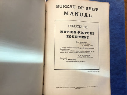 WWII US Navy Bureau of Ships Manual 1946-55 NAVSHIPS Electronics Guns Radar