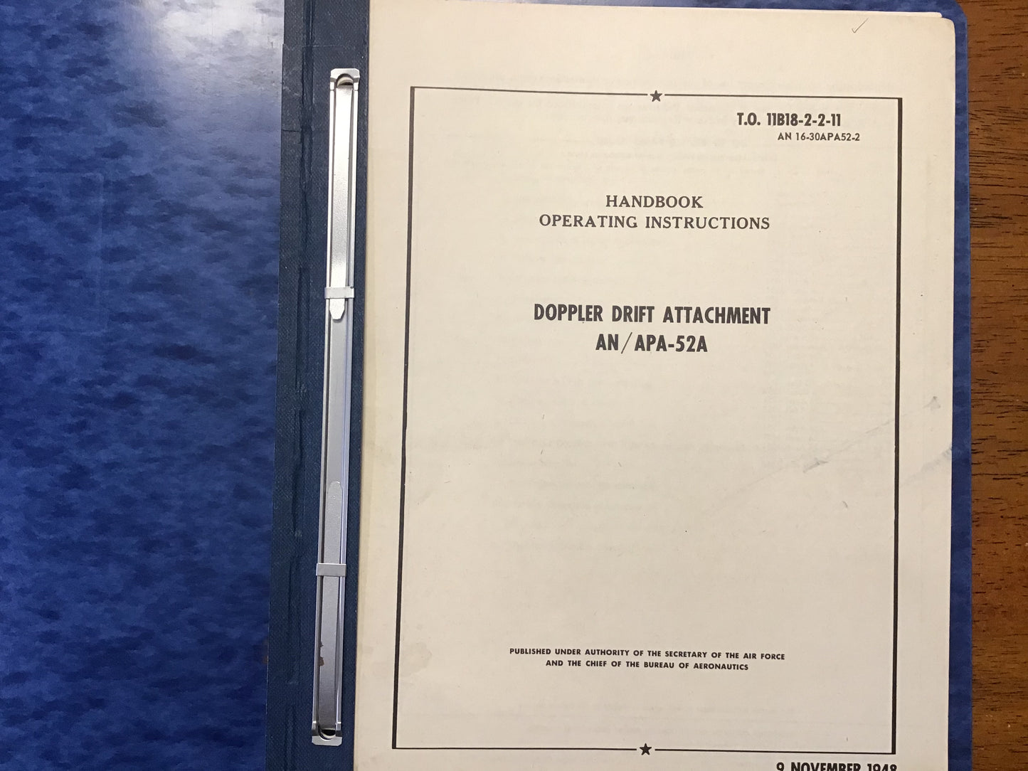1948-1951 AN/APA-52A Doppler Drift Radar Manuals