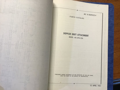 1948-1951 AN/APA-52A Doppler Drift Radar Manuals