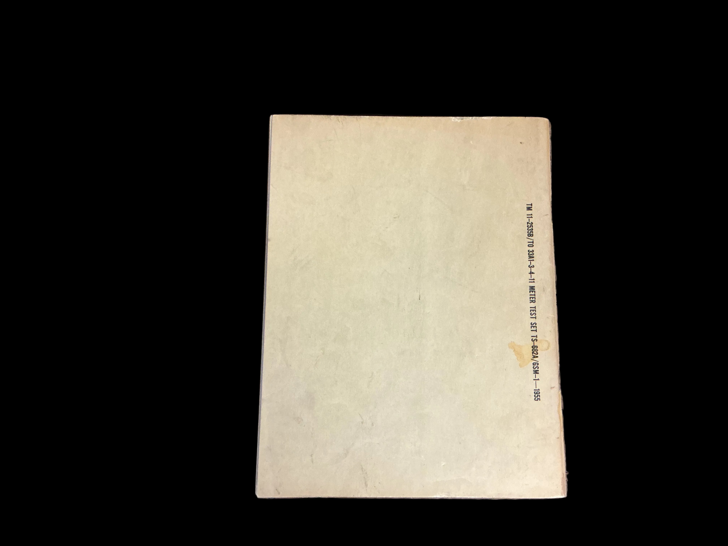 U.S. Army / Air Force TM 11-2535B Meter Test Set TS-682A/GSM-1 Manual (July 1955)