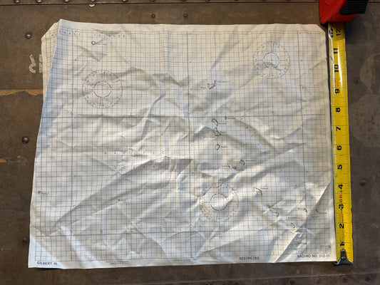WWII Pilot’s Escape Map of the Marshall Islands