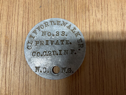 Original Pre-WWI Dog Tag