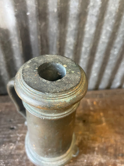 Antique Bronze Signal Cannon “Thunder Mug” – Maritime / Plantation Alarm Cannon