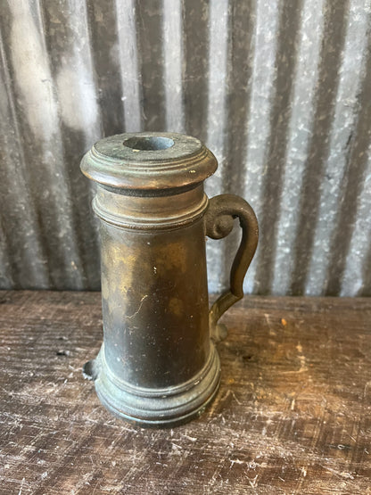 Antique Bronze Signal Cannon “Thunder Mug” – Maritime / Plantation Alarm Cannon