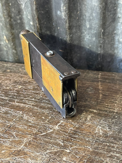 Rare Unmarked Folding Pocket Pistol / Prototype .22 LR Single Shot – Brass & Steel Construction