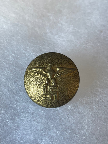 Original WWII German NSDAP Political Uniform Button – RZM M5/25 Marked