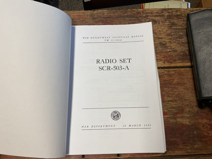 TM 11-246A Radio Set SCR-503-A Technical Manual (March 1944)