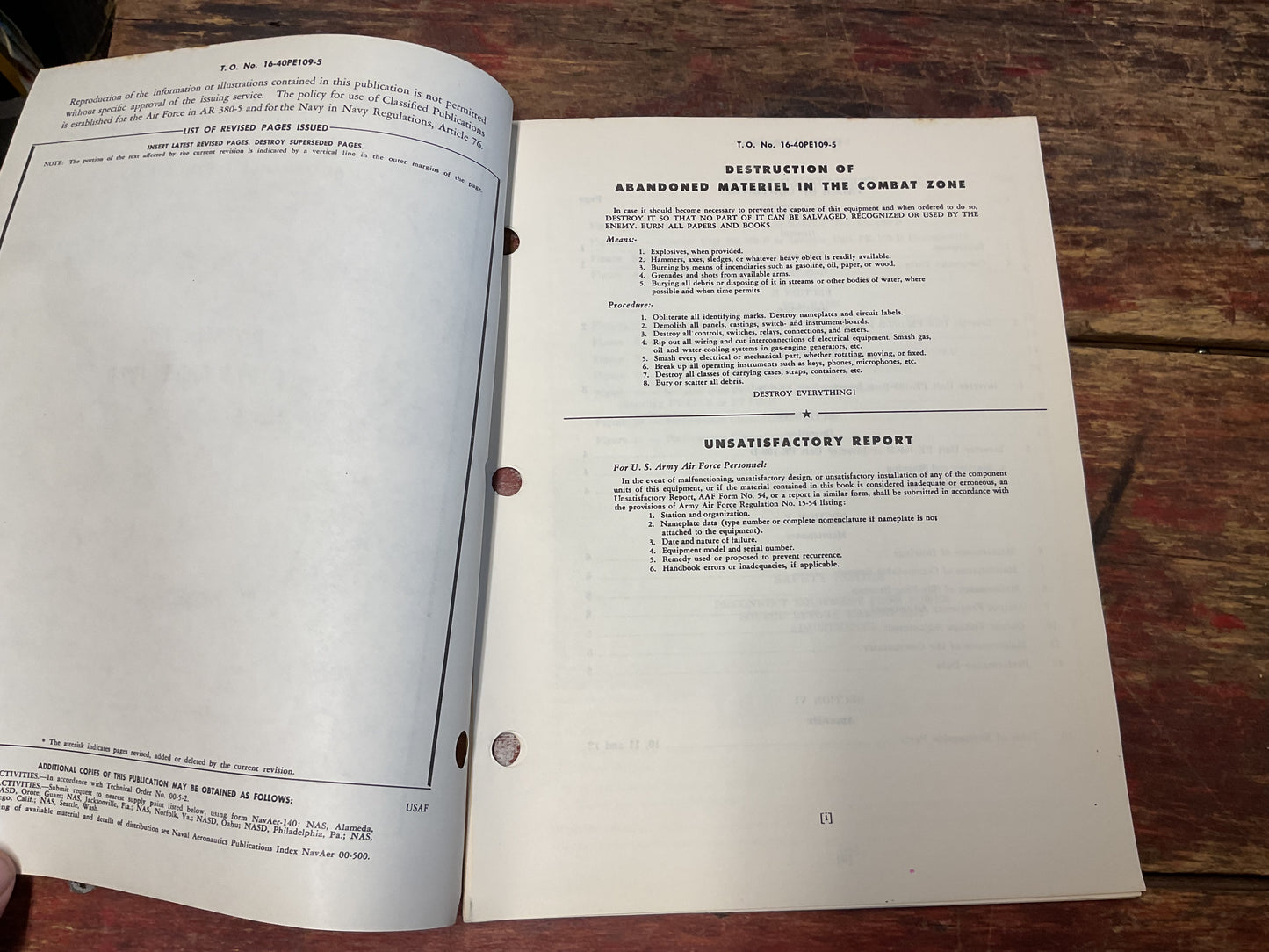 1958 USAF Technical Order T.O. 35C2-2-30-1 – Inverter Unit PE-109-B & PE-109-D Maintenance Handbook