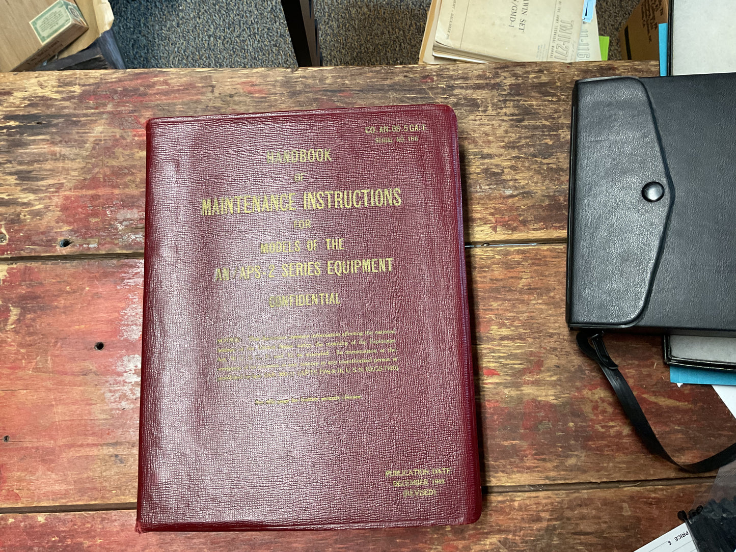 WWII Philco AN/APS-2 Airborne Radar Maintenance Manual – Confidential Bound Volume – Serial No. 156