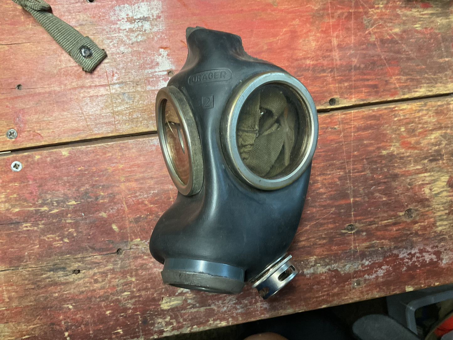 German Auer Gas Mask Set with BARIKOS Filter & Original Carrying Canister – Civil Defense / Industrial Safety