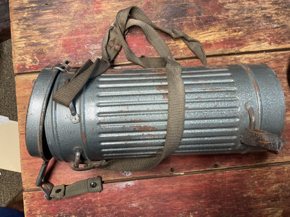 German Auer Gas Mask Set with BARIKOS Filter & Original Carrying Canister – Civil Defense / Industrial Safety