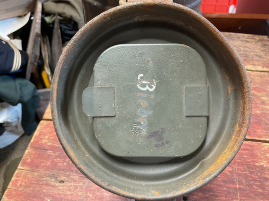 WWII German Wehrmacht Gas Mask Canister (Gasmaskenbüchse) – Original Field Gray Canister