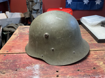 Bulgarian M36 Type C Steel Combat Helmet with Original Liner & Decal