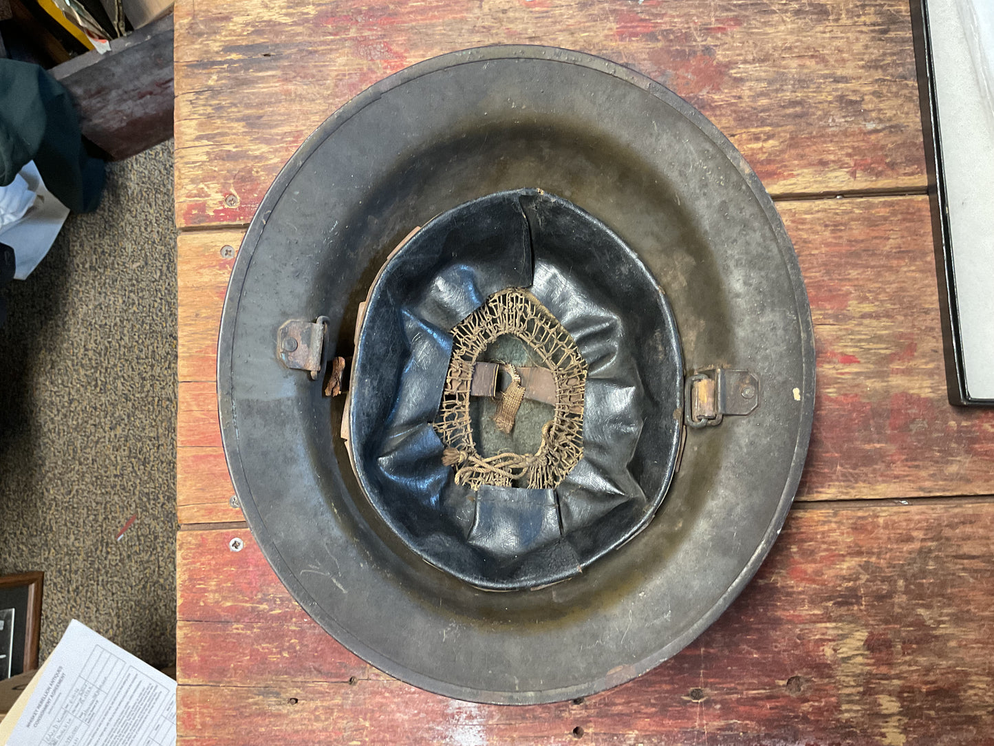 WWI U.S. M1917 Doughboy Steel Helmet with Original Liner