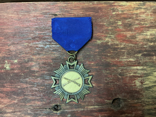 National Society Sons of the American Revolution Rifleman Medal – Blue Ribbon Award by C.L. Medco
