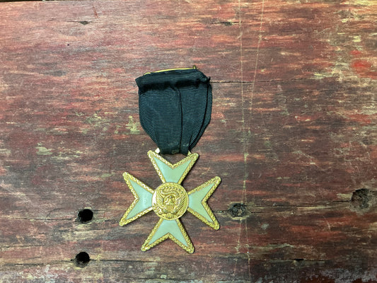 Military Order of the Loyal Legion of the United States (MOLLUS) Membership Medal – Black Ribbon Suspension