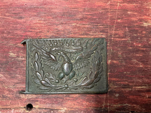 Vintage Great Seal of the United States Brass Belt Buckle – Eagle & Laurel Wreath Design