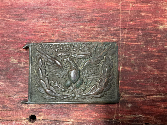 Vintage Great Seal of the United States Brass Belt Buckle – Eagle & Laurel Wreath Design