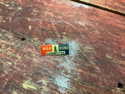 WWII War Bond Committee Pinback Badge – Whitehead & Hoag Newark, N.J.