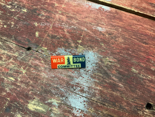 WWII War Bond Committee Pinback Badge – Whitehead & Hoag Newark, N.J.