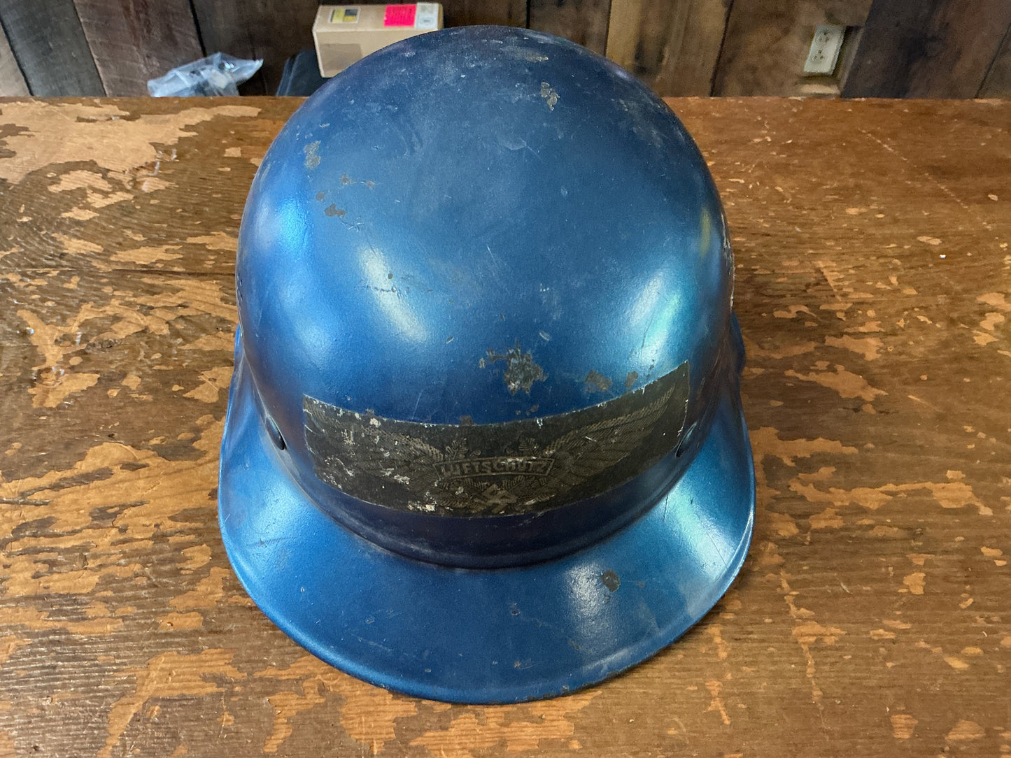 Original German Fire Helmet (Painted/Stickered)