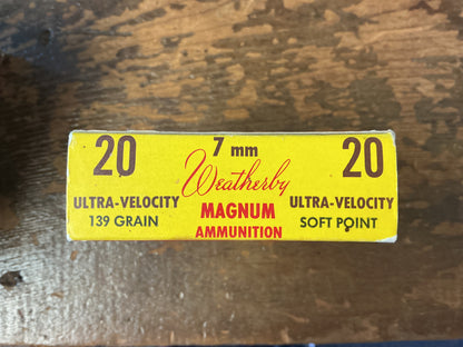 Vintage Weatherby 7mm Weatherby Magnum Ammunition Box EMPTY