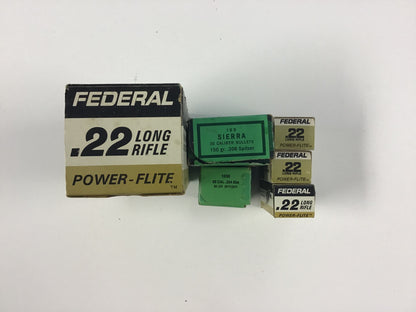Federal & Sierra Reloading / Ammunition Box Lot – 6 Empty Boxes