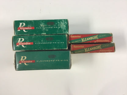Vintage Remington Ammunition Box Lot – 5 Empty Boxes – .38 Special & .222 Remington