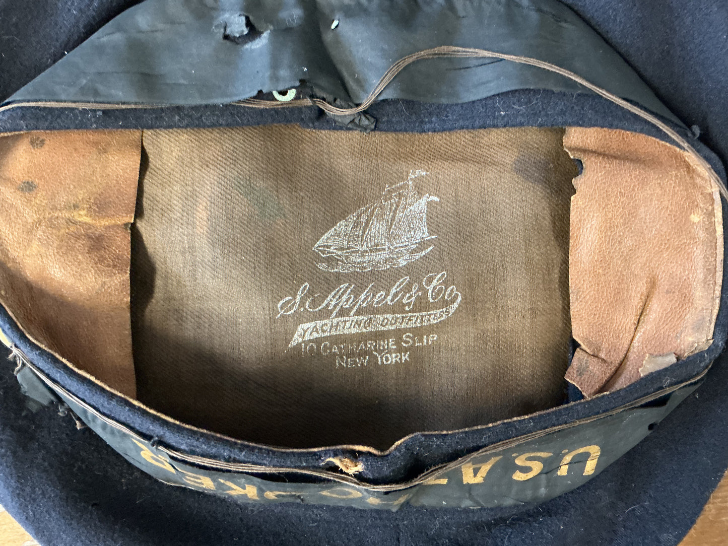 USAT Hooker Sailor Cap – Vintage Maritime / Naval Uniform Cap