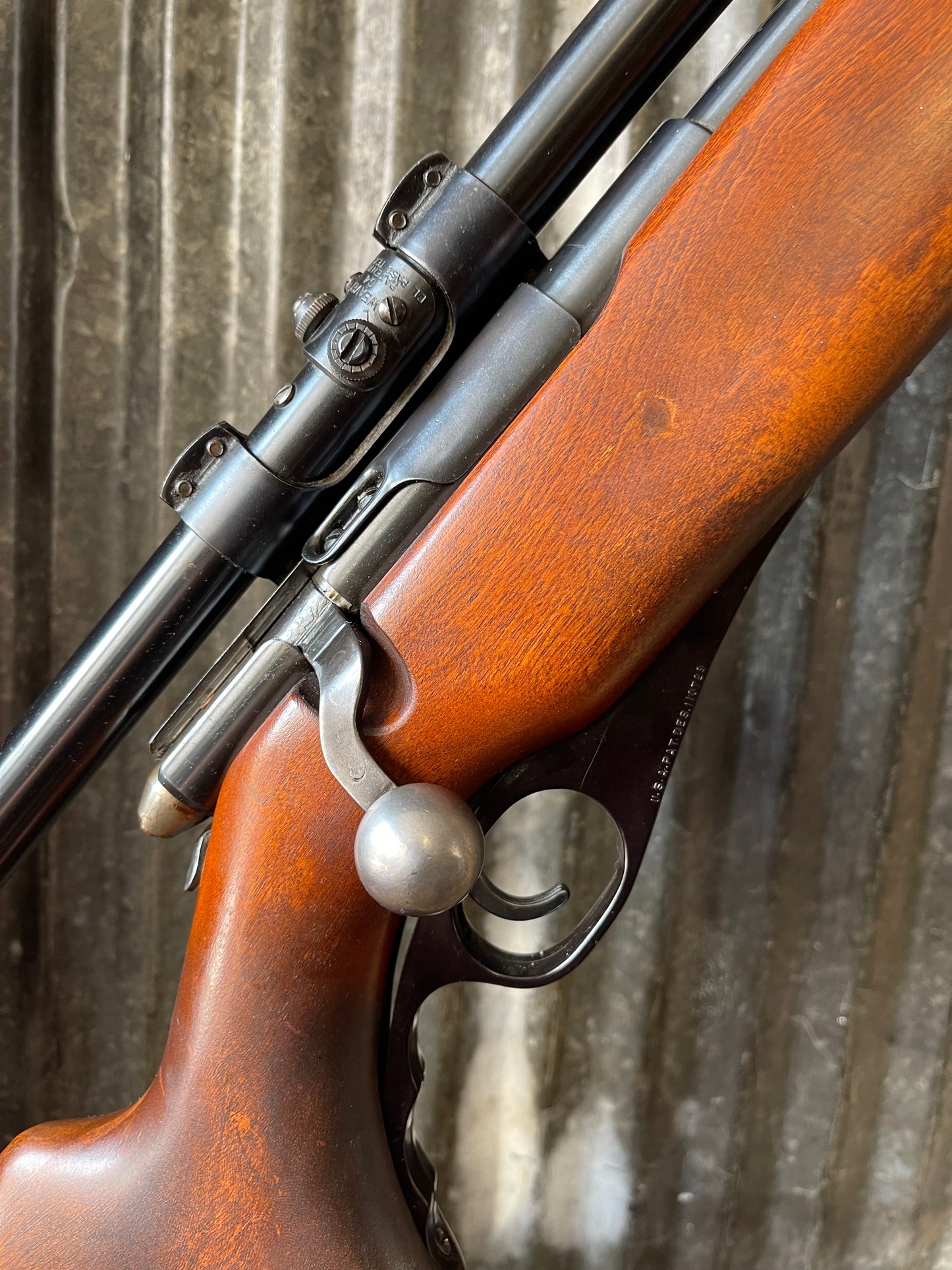 Mossberg Model 46B .22 S/L/LR Bolt-Action Rifle with Vintage Weaver 4X Scope