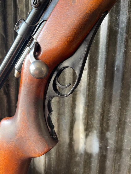 Mossberg Model 46B .22 S/L/LR Bolt-Action Rifle with Vintage Weaver 4X Scope