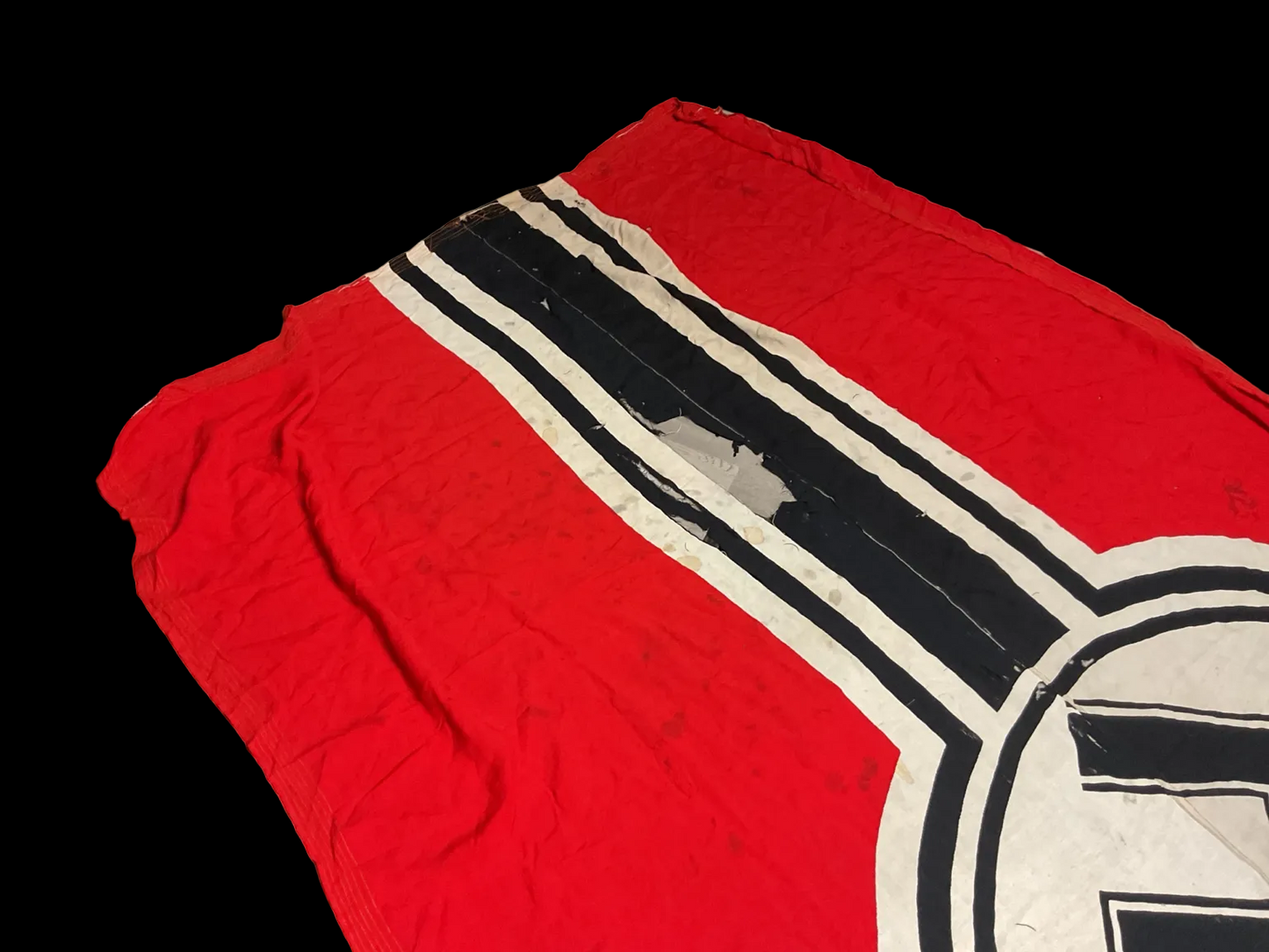 Original WWII German Kriegsmarine Reichkriegsflagge-Wurttemburgische Cattunmanufactur-Massive 6’x12’ War Flag